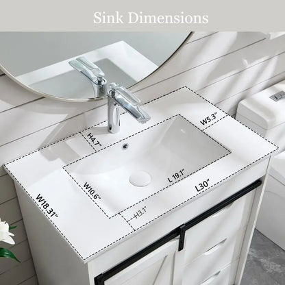 Farmhouse Bathroom Vanity with Sink