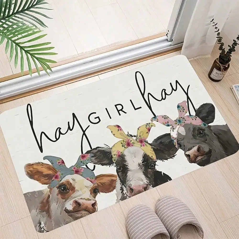 Farmhouse Welcome Mat, Bathroom Mat or Kitchen Mat