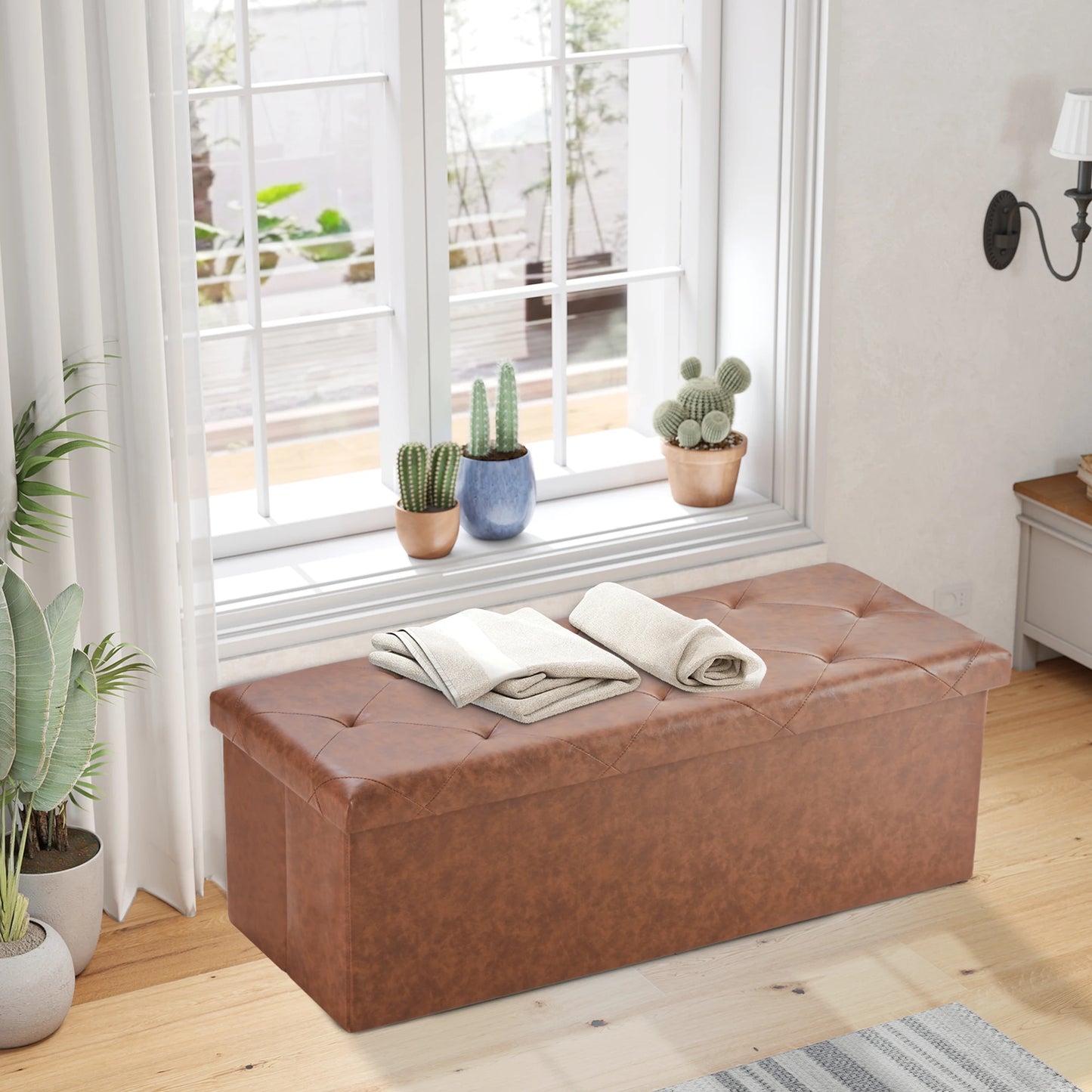 Ottoman Storage Bench for Bedroom or Living Room