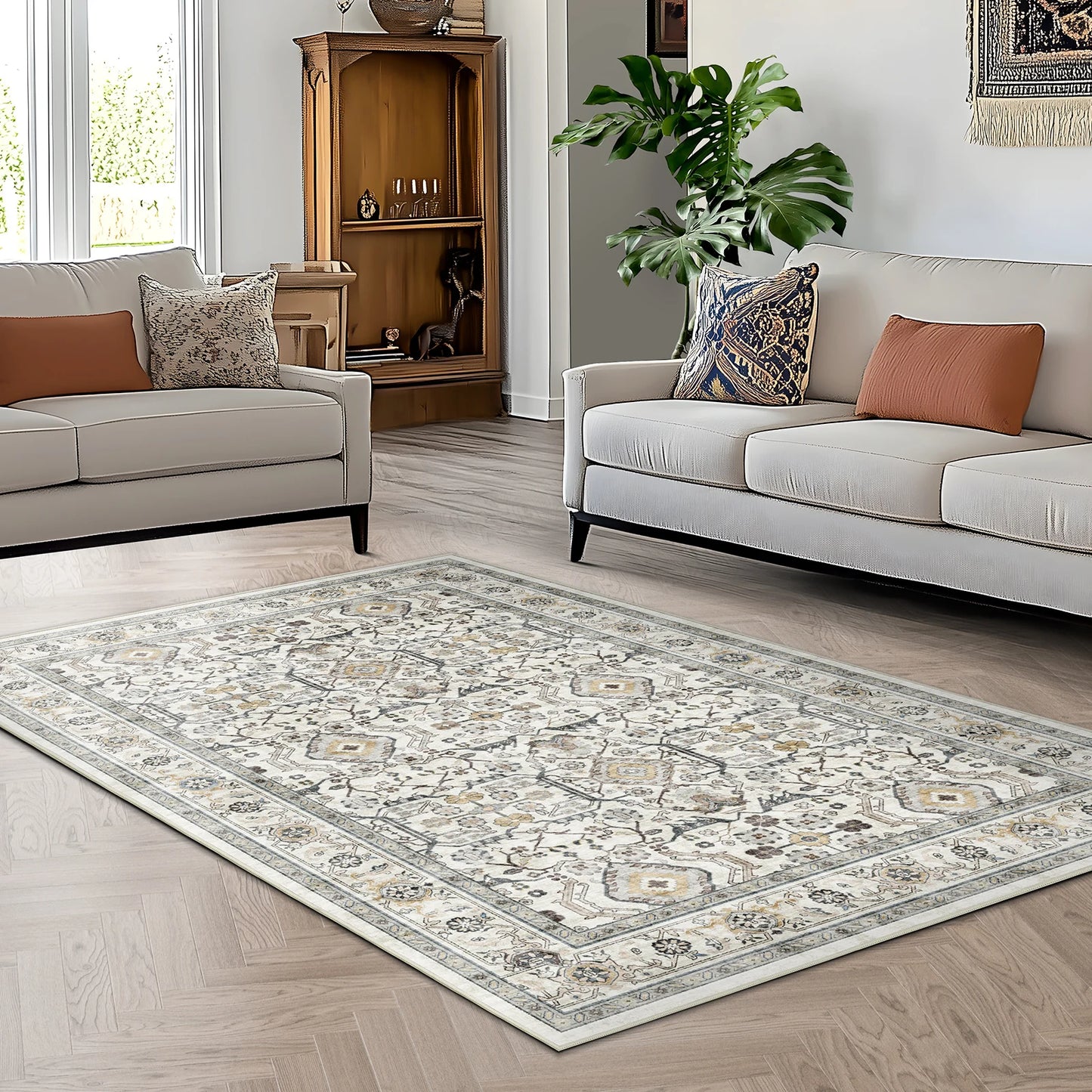 Vintage Area Rugs for Living Room and Bedroom