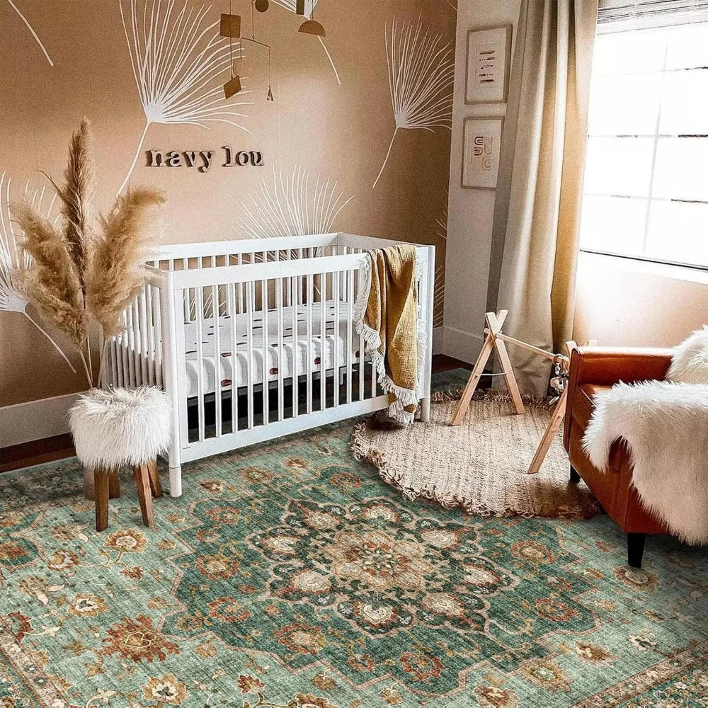 10x14 Distressed Area Rug for Living Room and Bedroom
