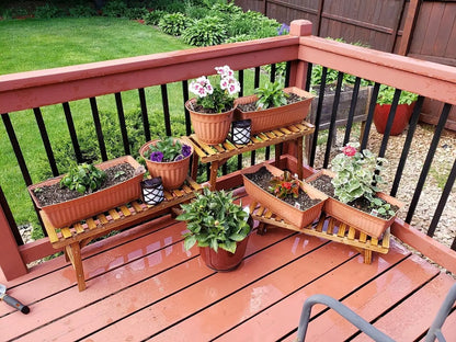 Wooden Plant Stand for Indoor, Patio or Garden