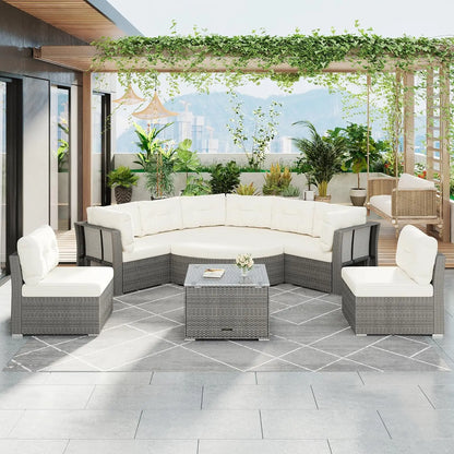 Outdoor Patio Sofa Sets with Coffee Tables