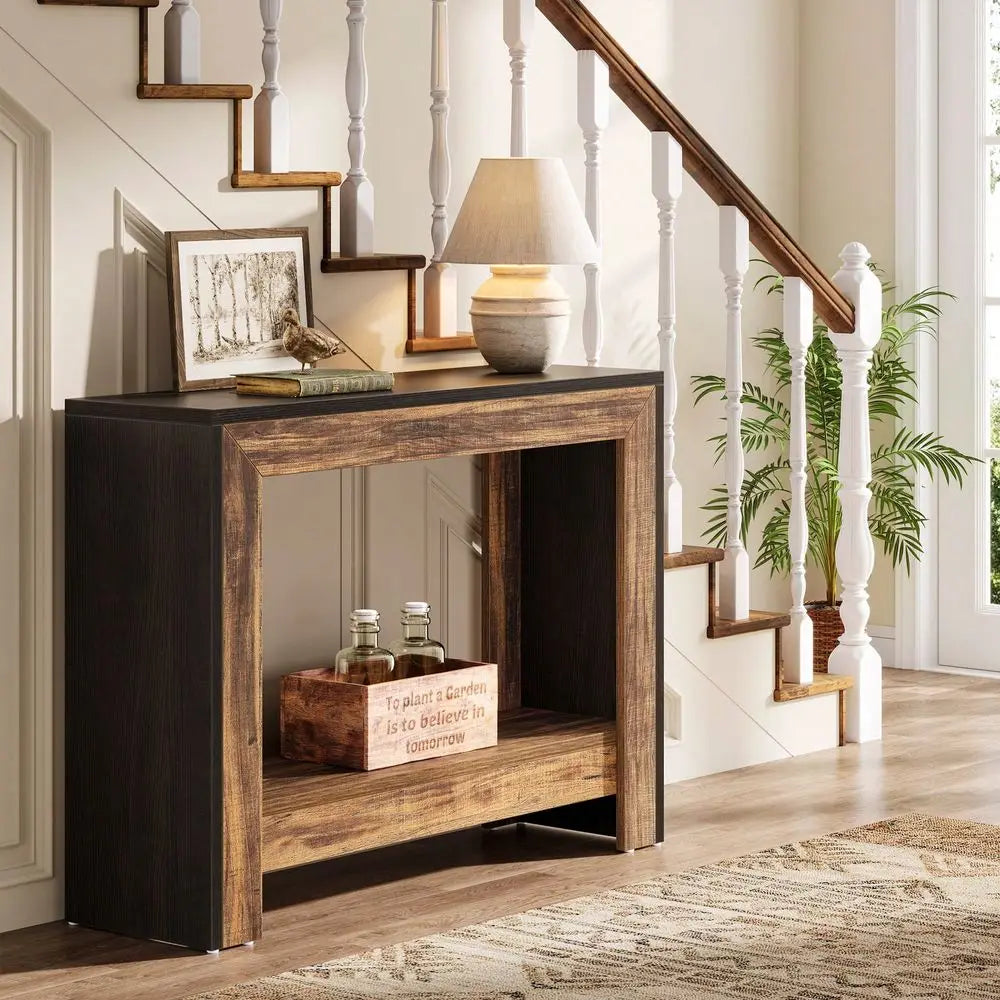 Farmhouse Console Table for Entryway or Living Room