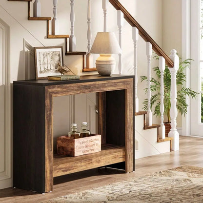 Farmhouse Console Table for Entryway or Living Room