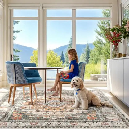 8' x 10' Boho Area Rug