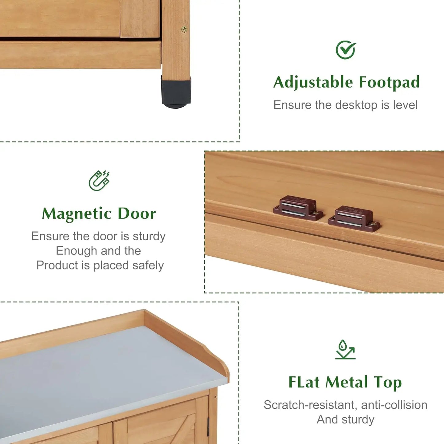 Outdoor Storage Cabinet & Potting Bench