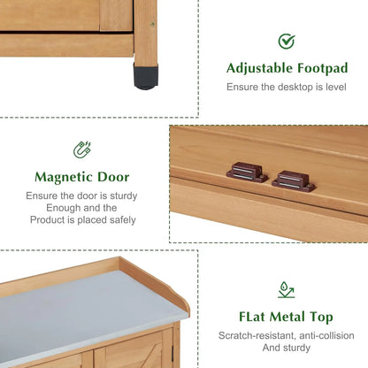 Outdoor Storage Cabinet & Potting Bench