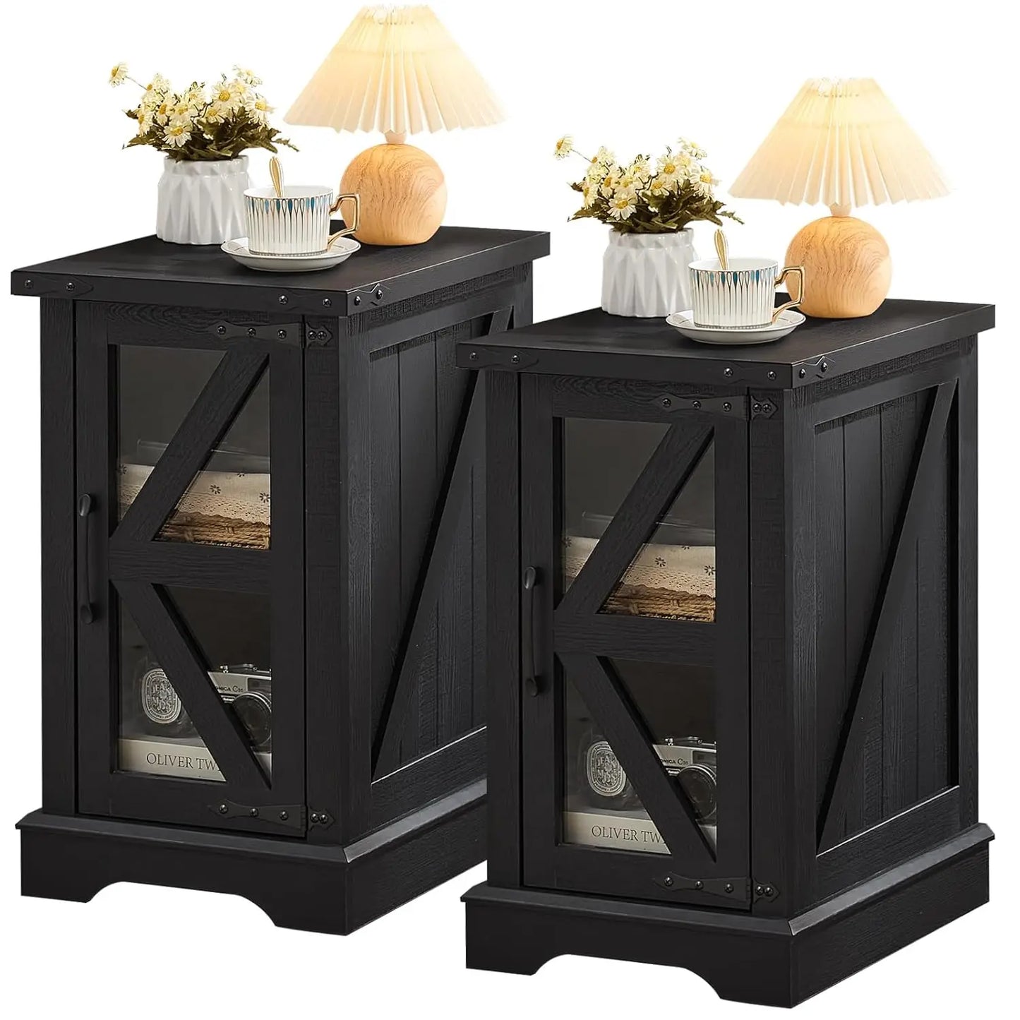 Set of 2, Farmhouse End Tables