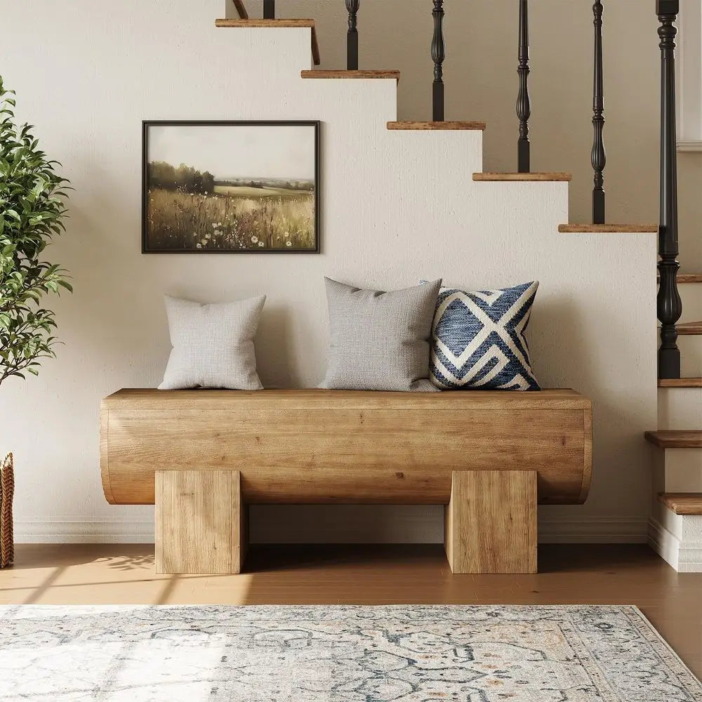 Farmhouse Indoor Entry Bench Seat