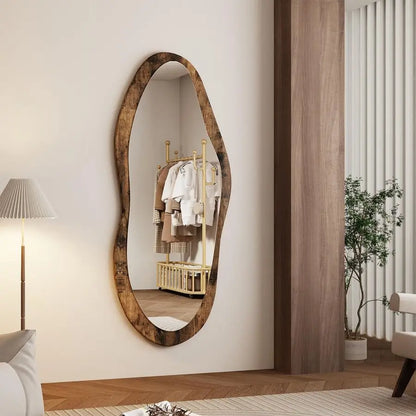 47"x20" Wood Framed Vintage Wall Mirror
