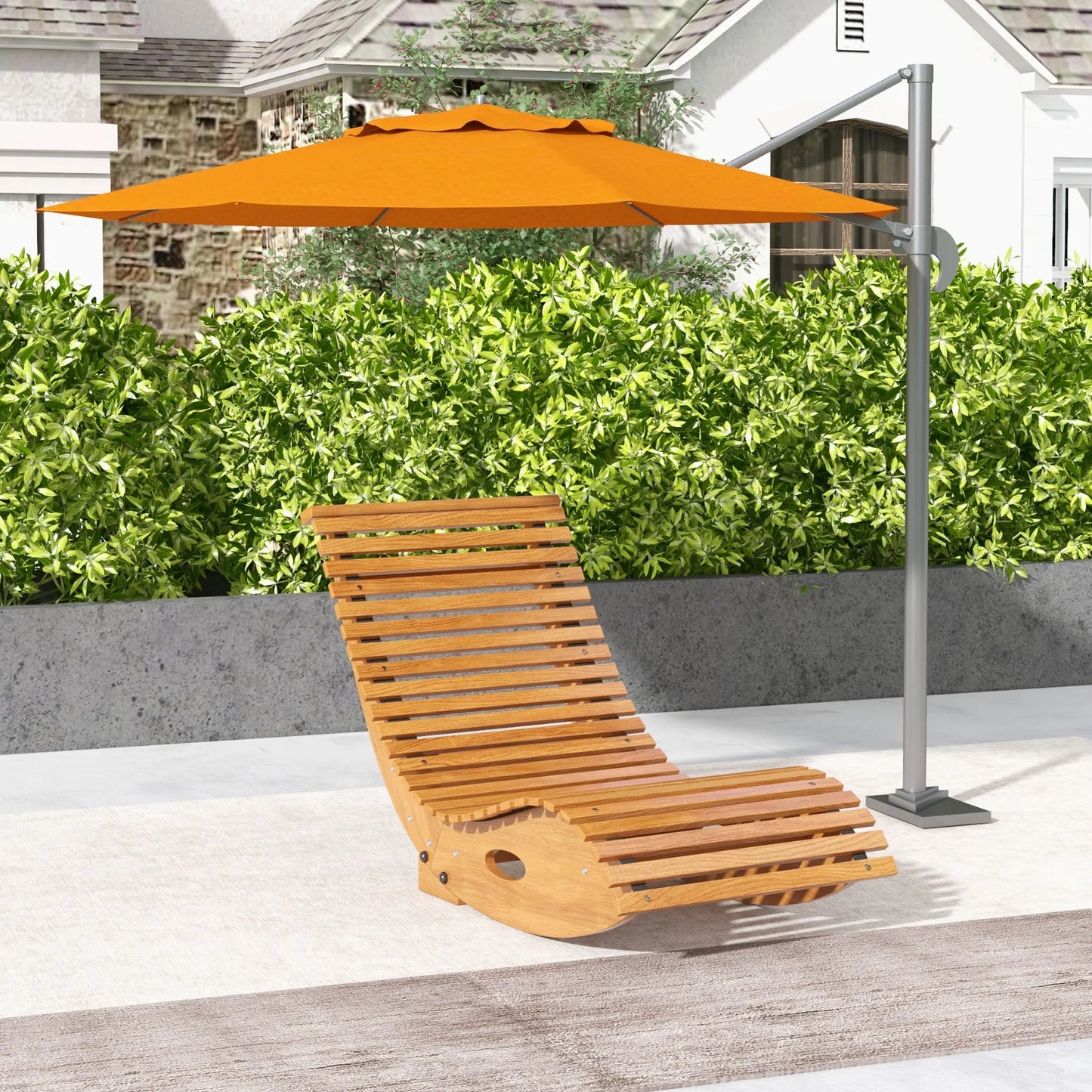 Outdoor Wooden Rocking Chair