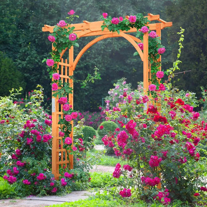 Wooden Garden Trellis Arch for Climbing Plants