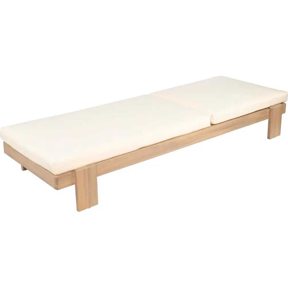 Acacia Wood Outdoor Chaise Lounge
