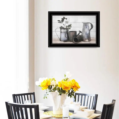 Framed Floral Farmhouse Print