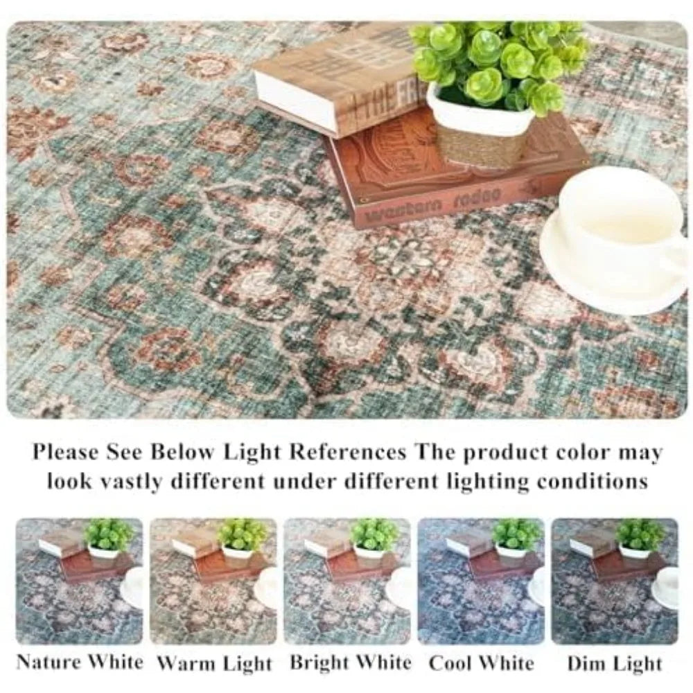 10x14 Distressed Area Rug for Living Room and Bedroom