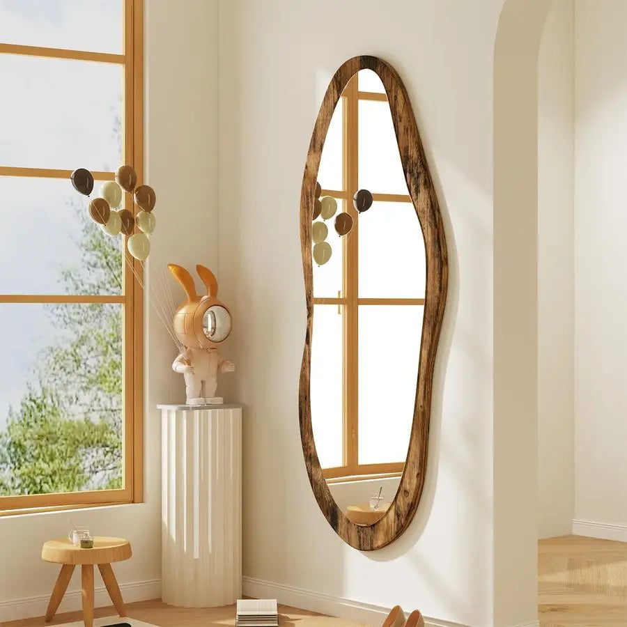 47"x20" Wood Framed Vintage Wall Mirror
