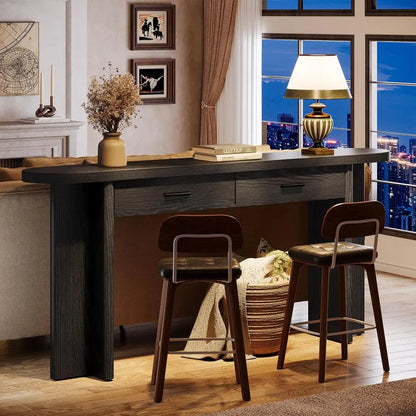 Farmhouse Console Table with 2 Drawers