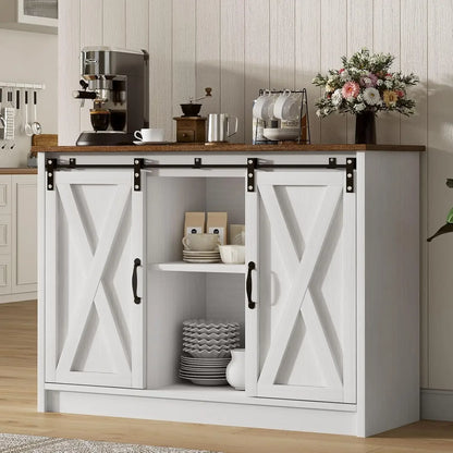 Farmhouse Style Sideboard Buffet or Coffee Bar