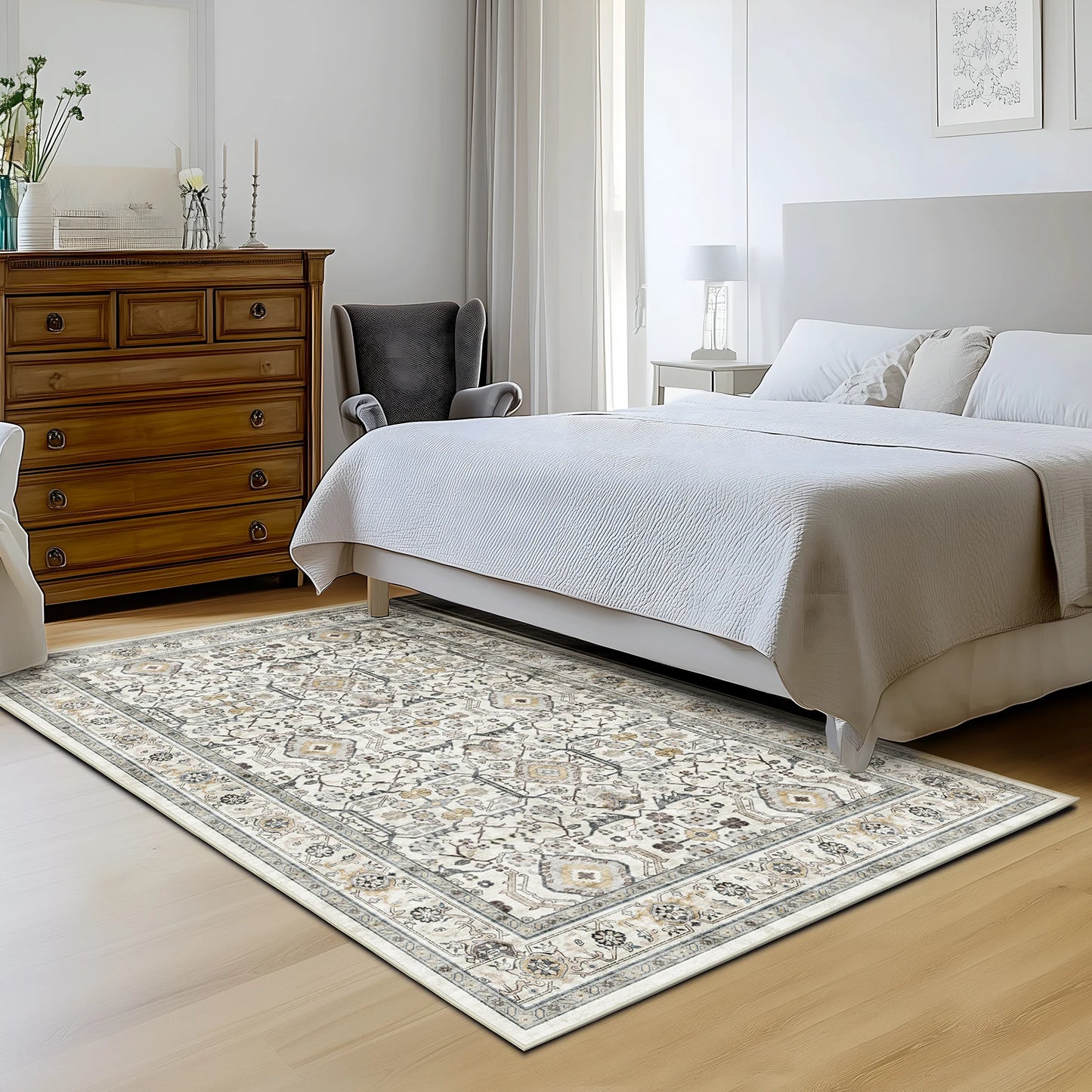 Vintage Area Rugs for Living Room and Bedroom