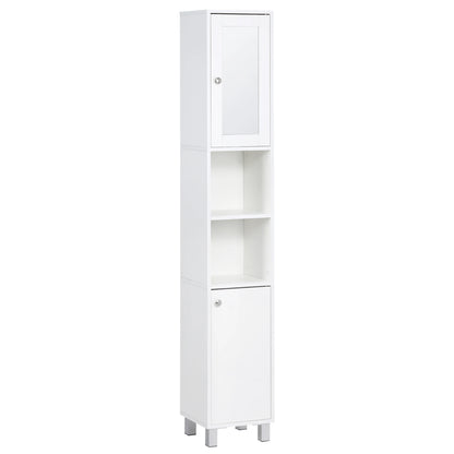 70.75" Tall, Storage Cabinet with Mirror for Bathroom or Living Room