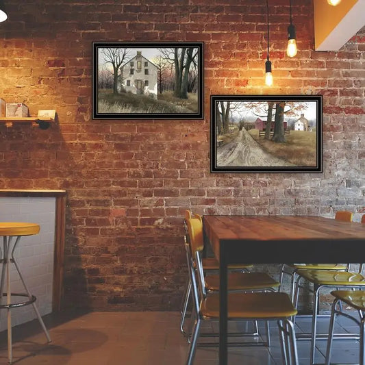 2-Piece Set - The Old Mill & A Road Home, Ready to Hang