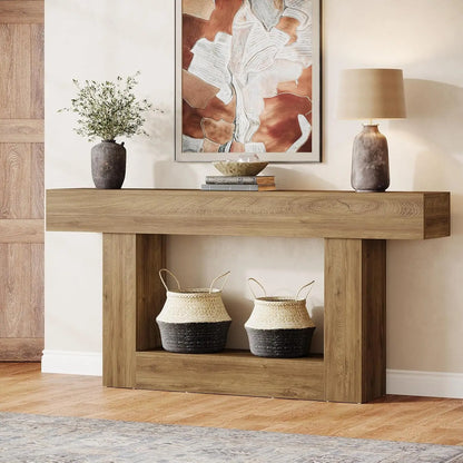 Rustic Farmhouse, Wooden Entryway Table or Living Room TV Stand