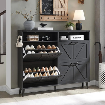Farmhouse Shoe Storage Cabinet