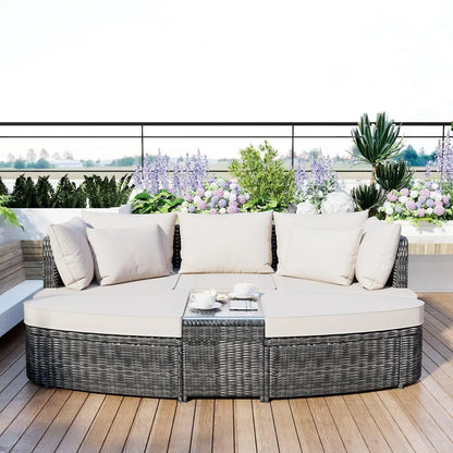Outdoor Patio Sofa Sets with Coffee Tables