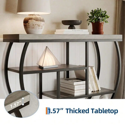 Farmhouse Industrial Console Table