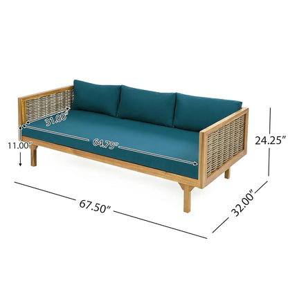 Outdoor Sofa or Daybed Made From Acacia Wood