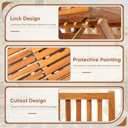 Outdoor Loveseat Bench for Patio or Balcony