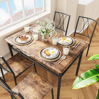 5 Piece Kitchen Table Set with Chairs