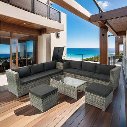Outdoor Patio Sofa Sets with Coffee Tables
