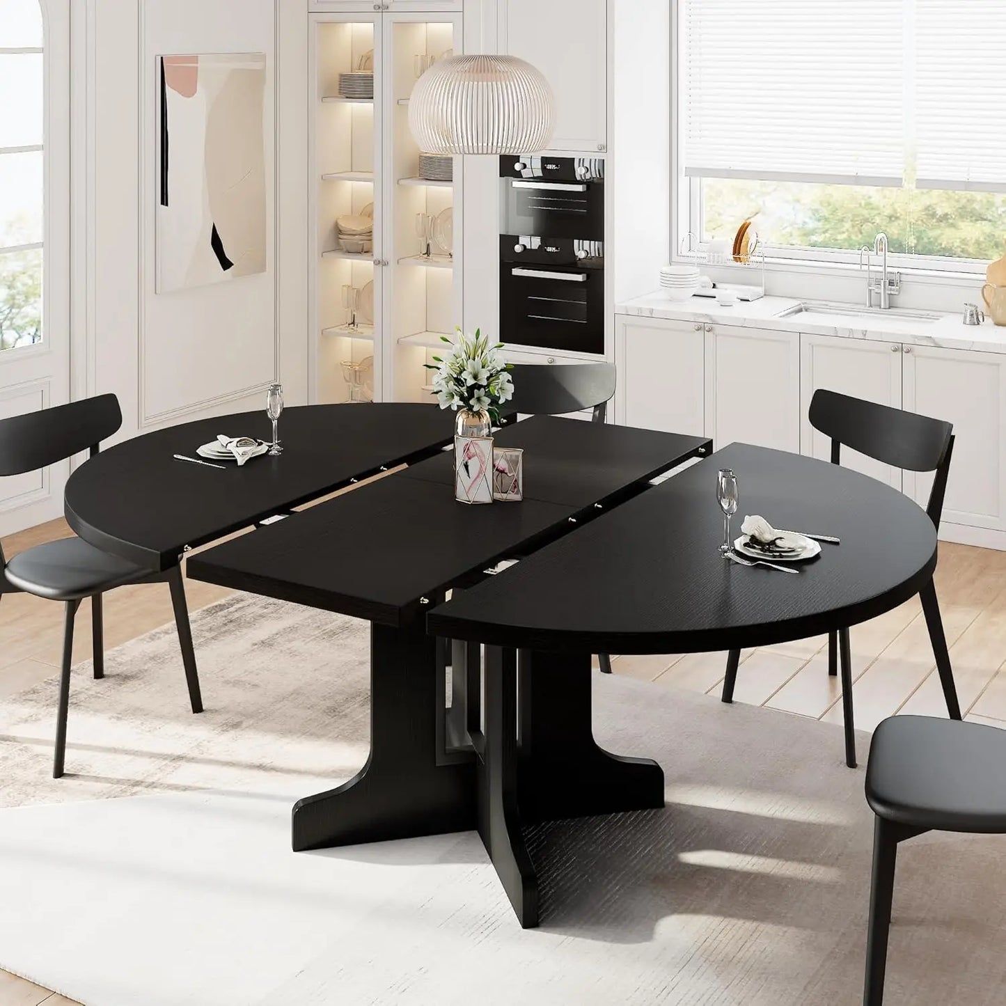 Extendable Wooden Dining Table seats 4-6