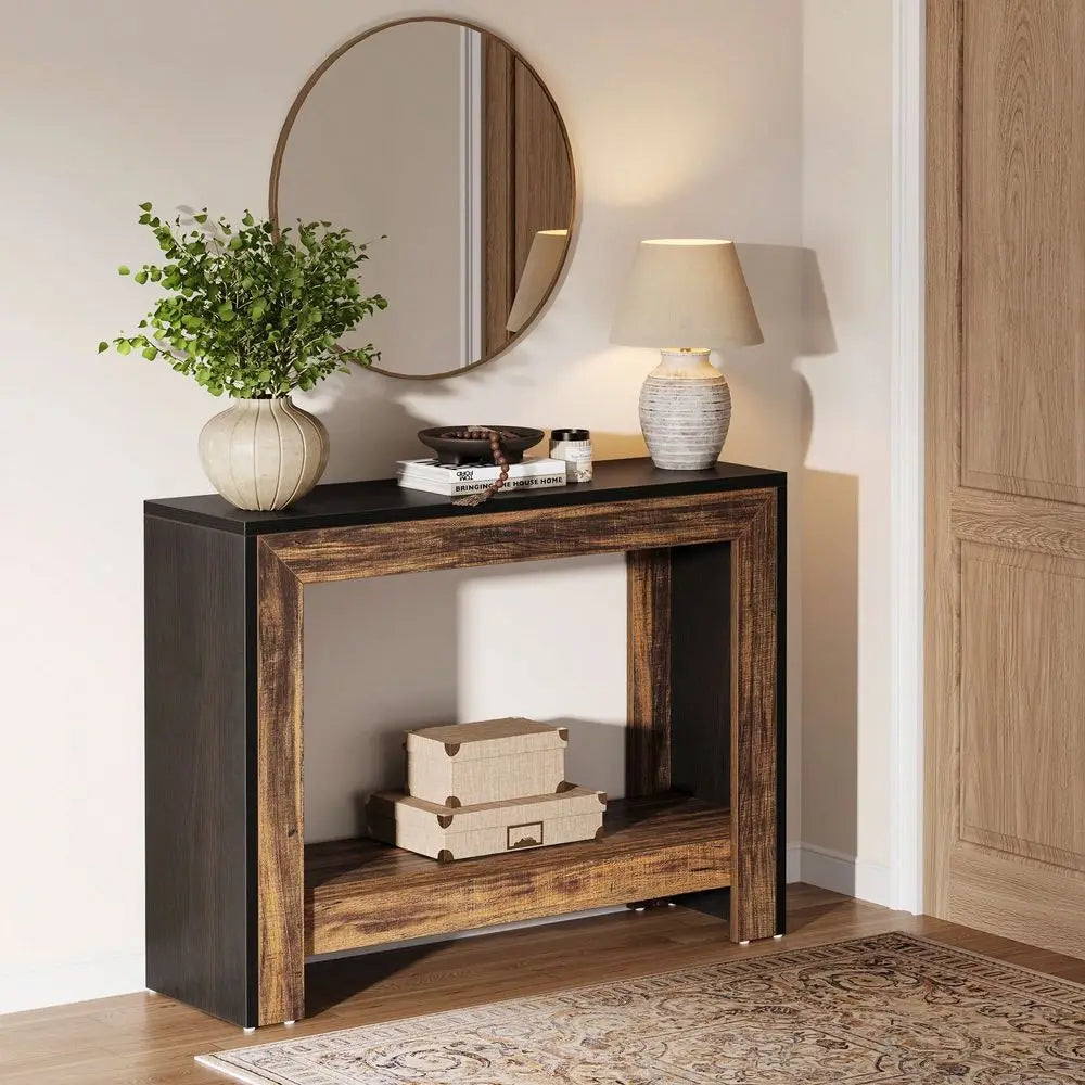 Farmhouse Console Table for Entryway or Living Room
