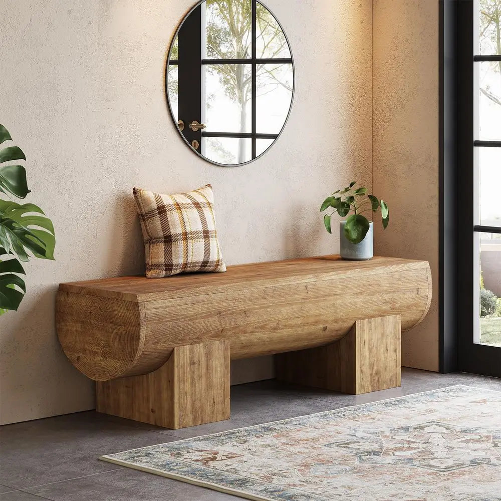 Farmhouse Indoor Entry Bench Seat
