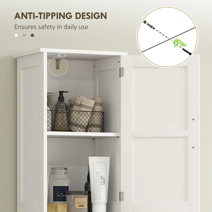 67" Tall, Farmhouse Storage Cabinet with Barn Doors for Bathroom