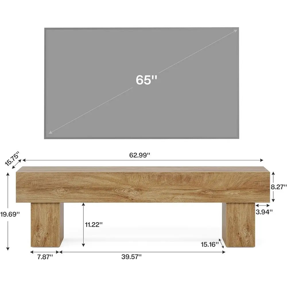 Farmhouse TV Stand for Living Room or Console Table