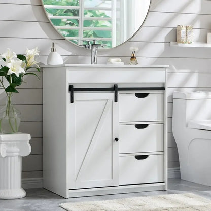 Farmhouse Bathroom Vanity with Sink