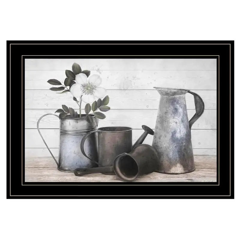 Framed Floral Farmhouse Print