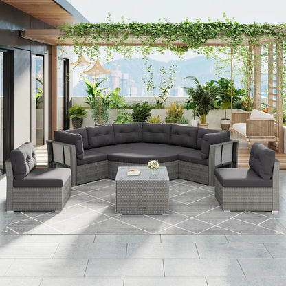 Outdoor Patio Sofa Sets with Coffee Tables