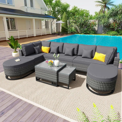 Outdoor Patio Sofa Sets with Coffee Tables