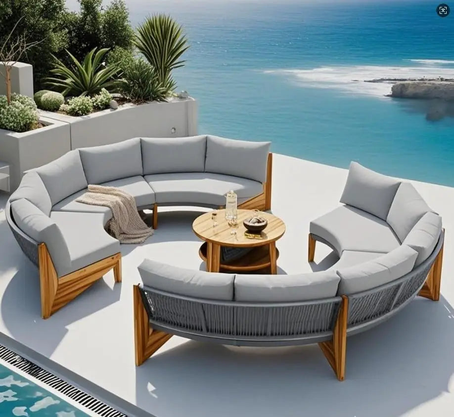Outdoor Patio Sofa Sets with Coffee Tables