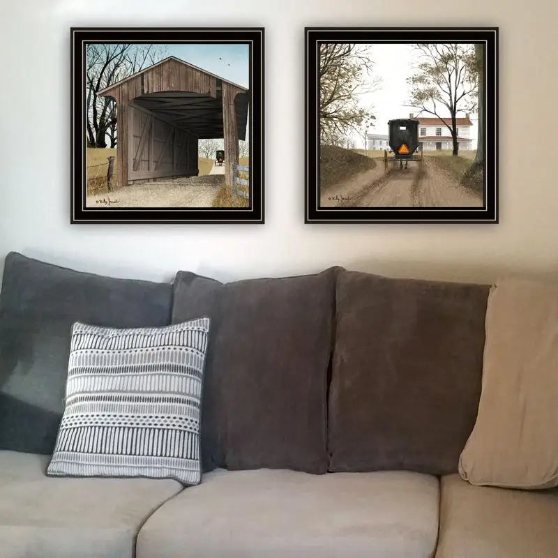 2-Piece Set - Headin' Home & Miller's Creek Bridge, Ready to Hang