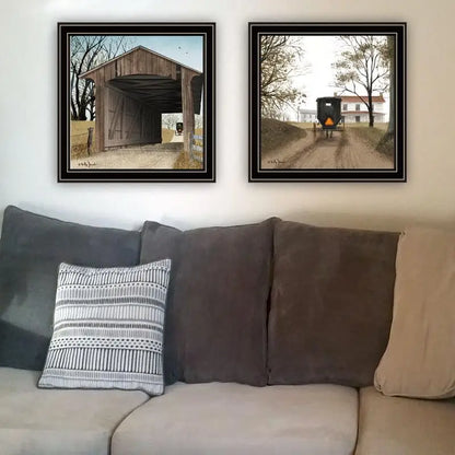 2-Piece Set - Headin' Home & Miller's Creek Bridge, Ready to Hang