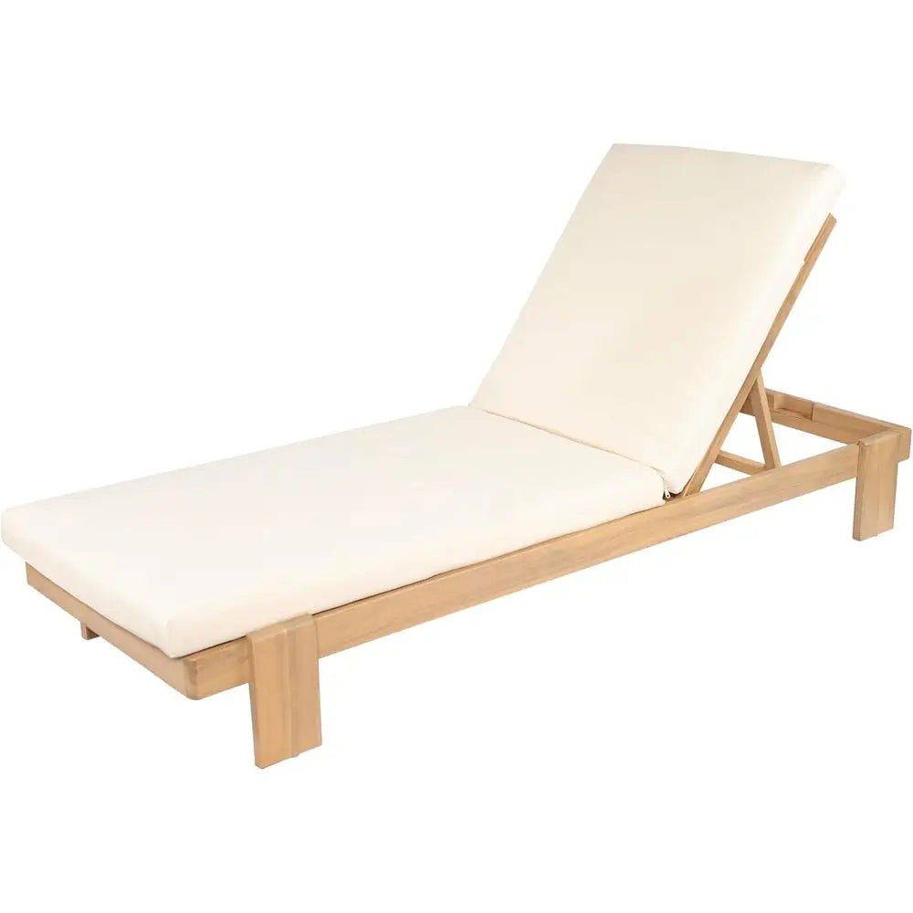 Acacia Wood Outdoor Chaise Lounge