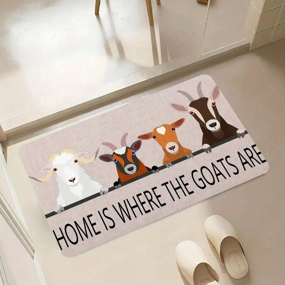 Farmhouse Doormat, Bathroom Rug, Kitchen Mat
