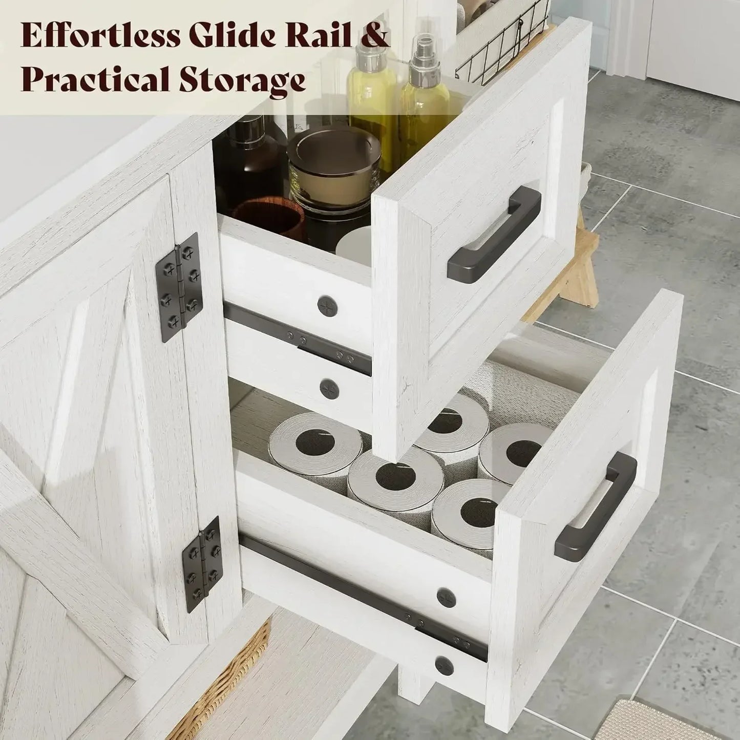 Farmhouse Bathroom Vanity with Sink