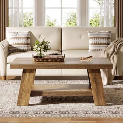 Rustic Farmhouse Wood Coffee Table